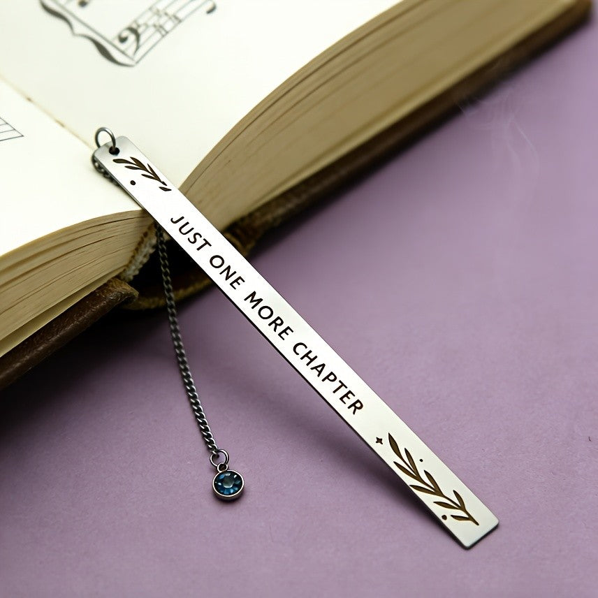White Just One More Chapter Bookmark