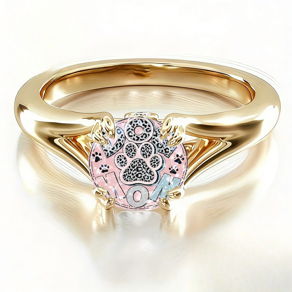 Paw Print Statement Ring