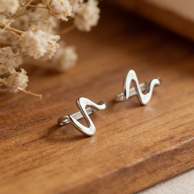 Geometric Wave Earrings