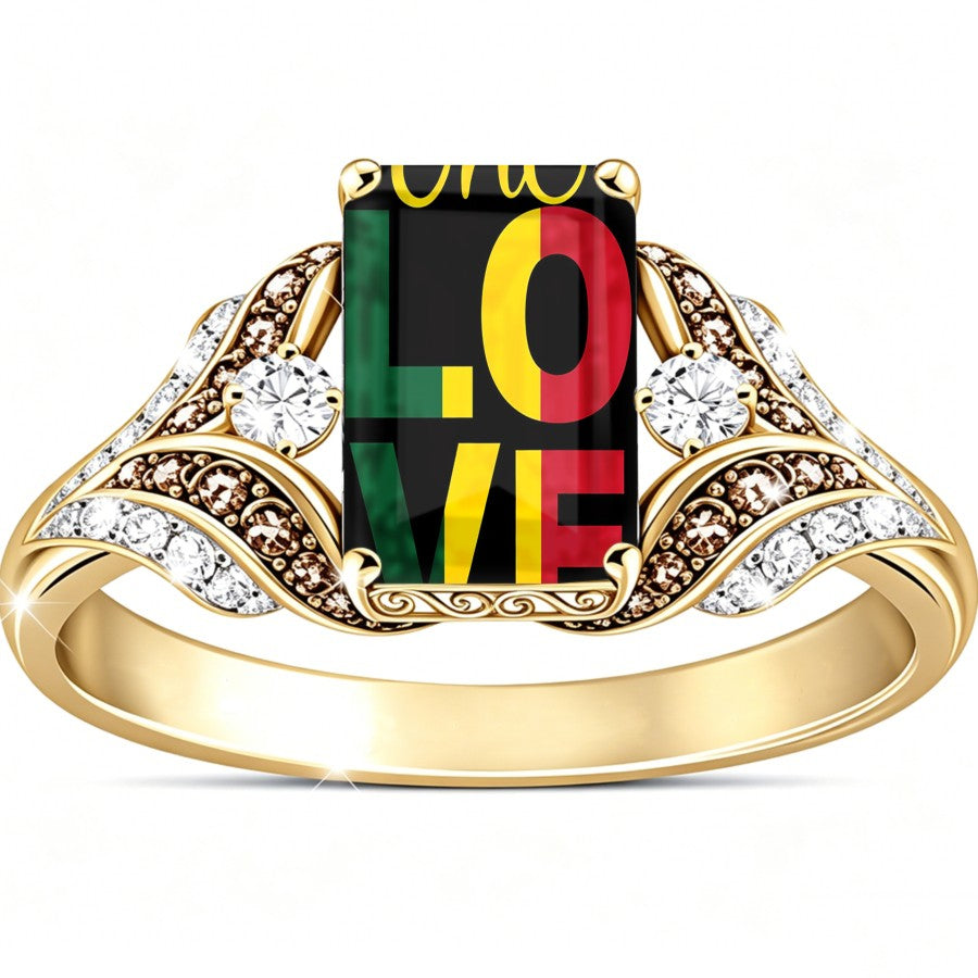 Reggae Love Square Ring