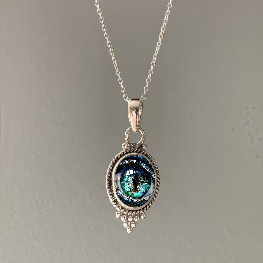 Dragon Eye Oval Necklace
