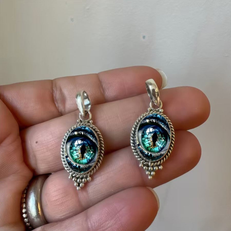 Dragon Eye Oval Necklace