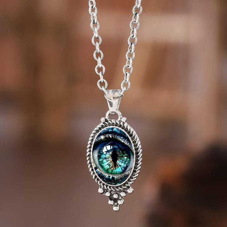 Dragon Eye Oval Necklace