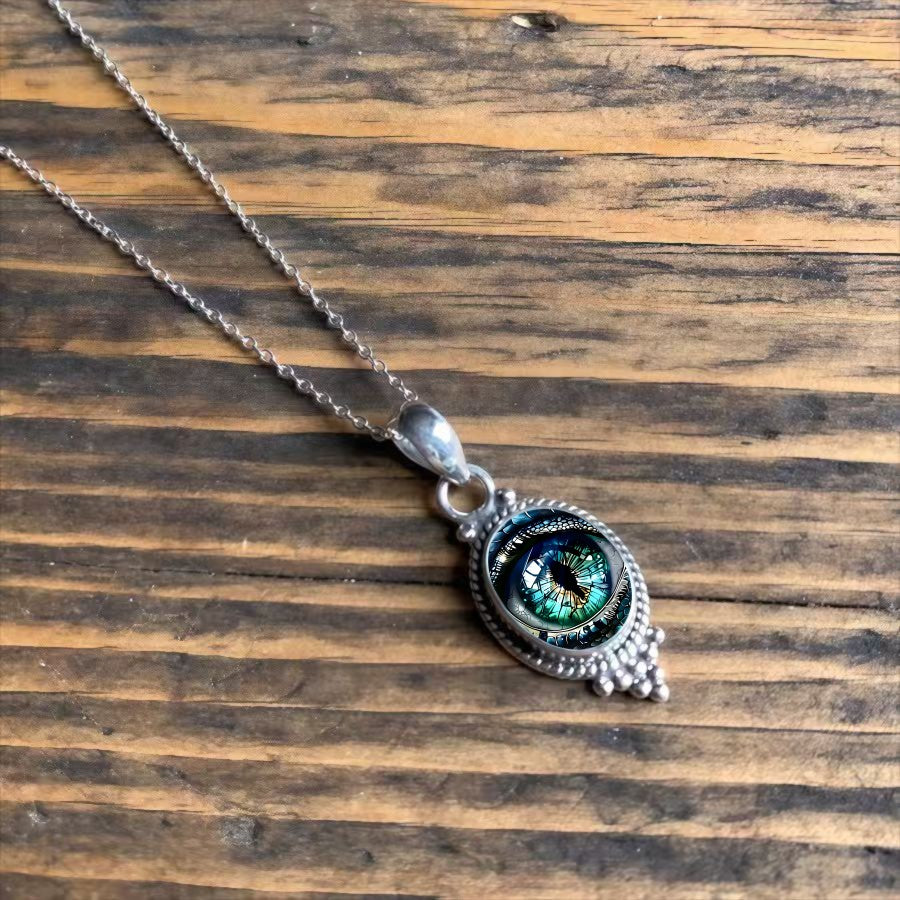 Dragon Eye Oval Necklace