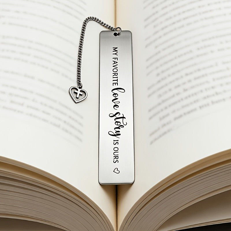 Love Story Engraved Bookmark