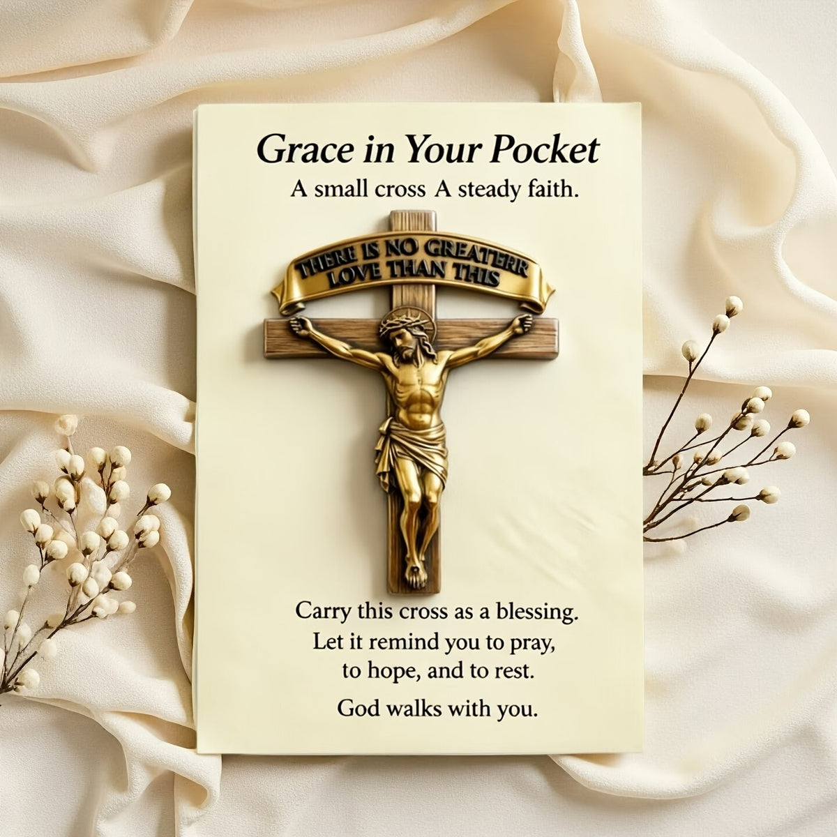 Crucifix Prayer Card