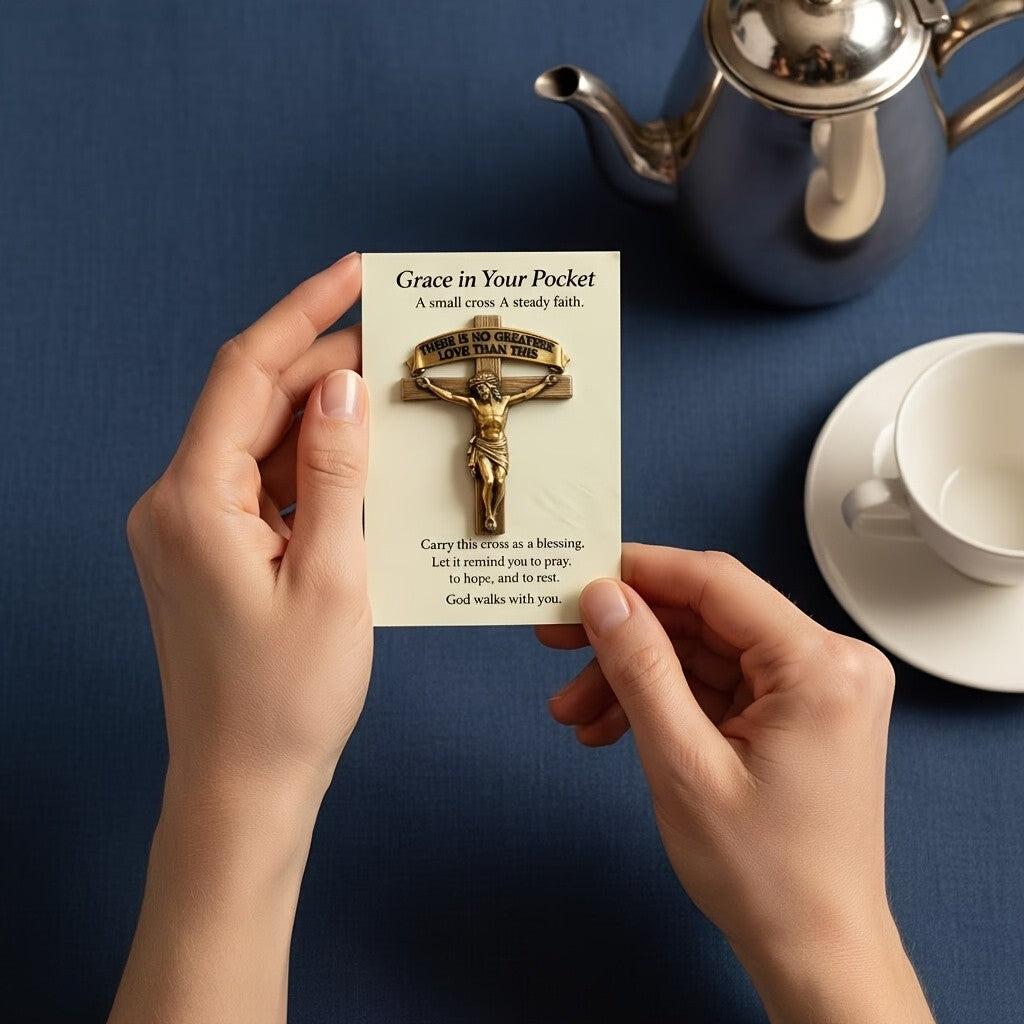 Crucifix Prayer Card