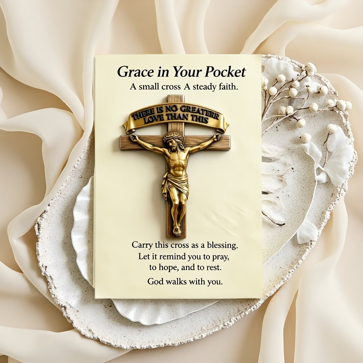 Crucifix Prayer Card