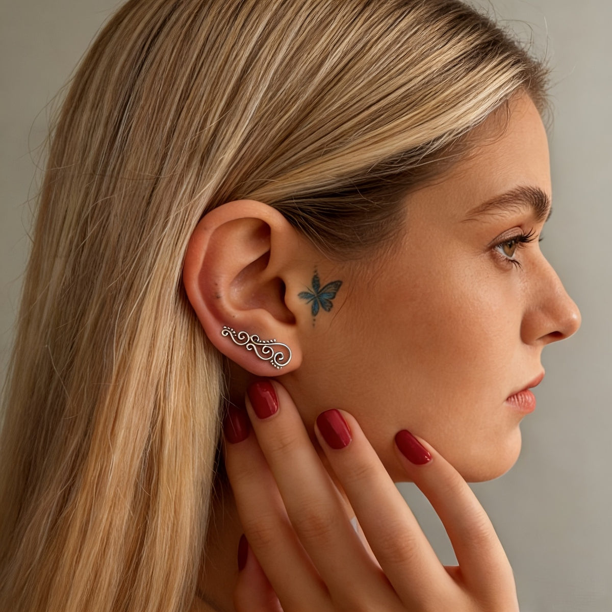 Scroll Pattern Ear Cuff