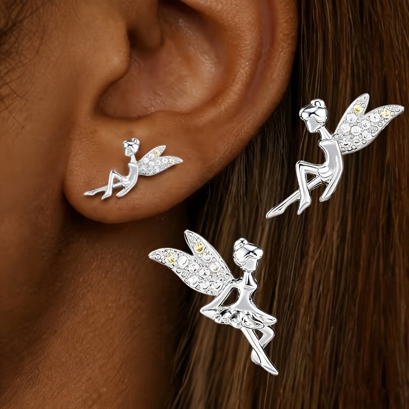 Crystal Fairy Stud Earrings