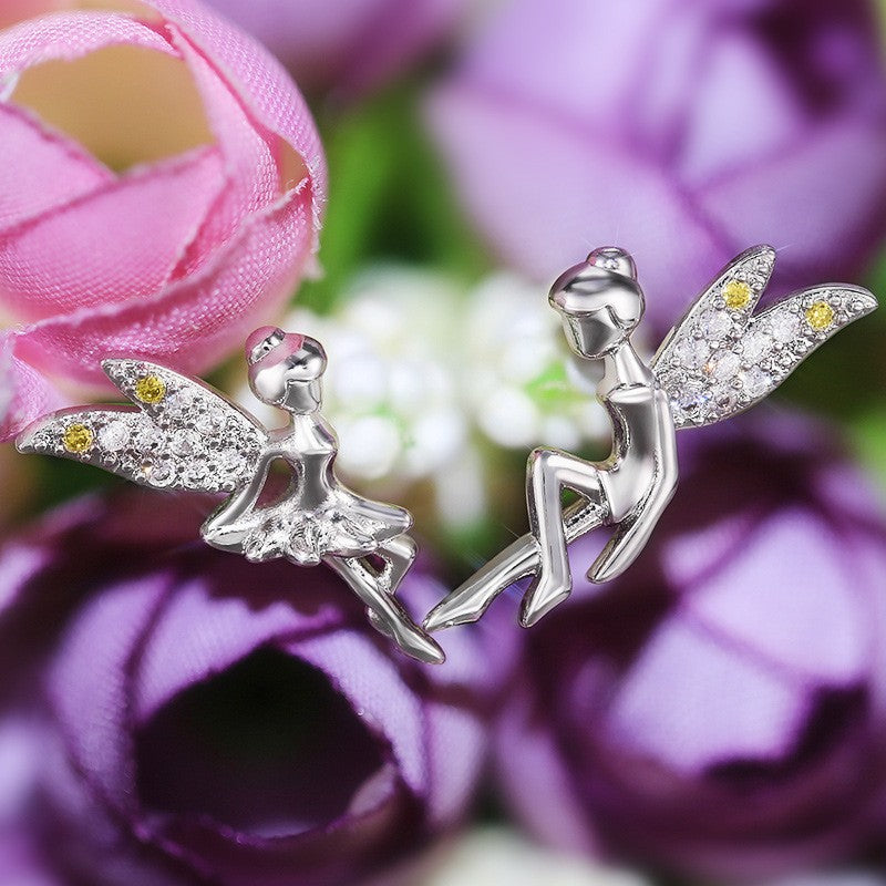 Crystal Fairy Stud Earrings