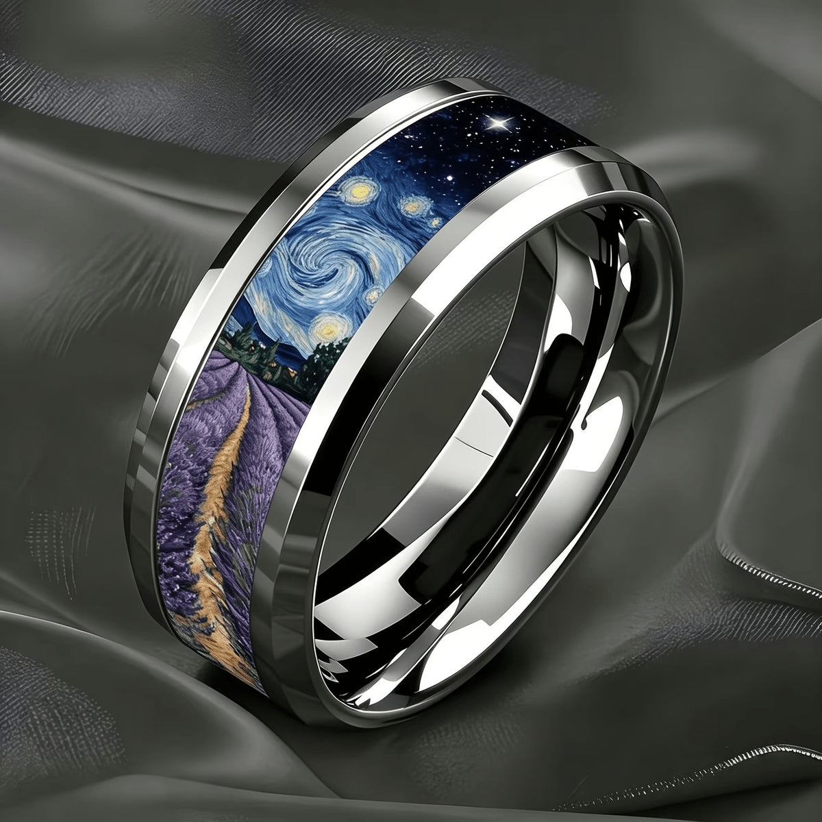 Starry Night Lavender Ring