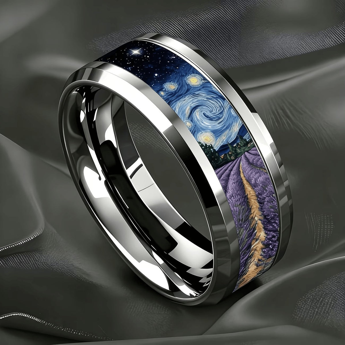 Starry Night Lavender Ring