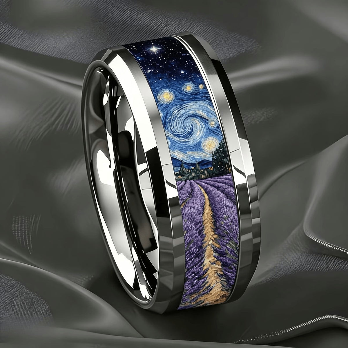 Starry Night Lavender Ring
