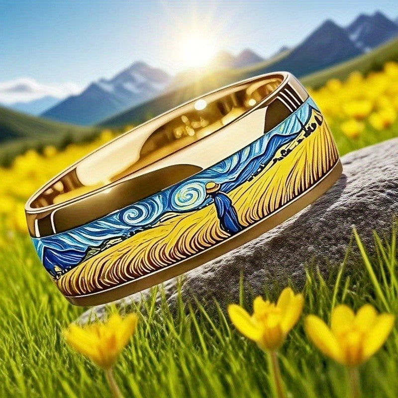 Wheat Field Landscape Ring