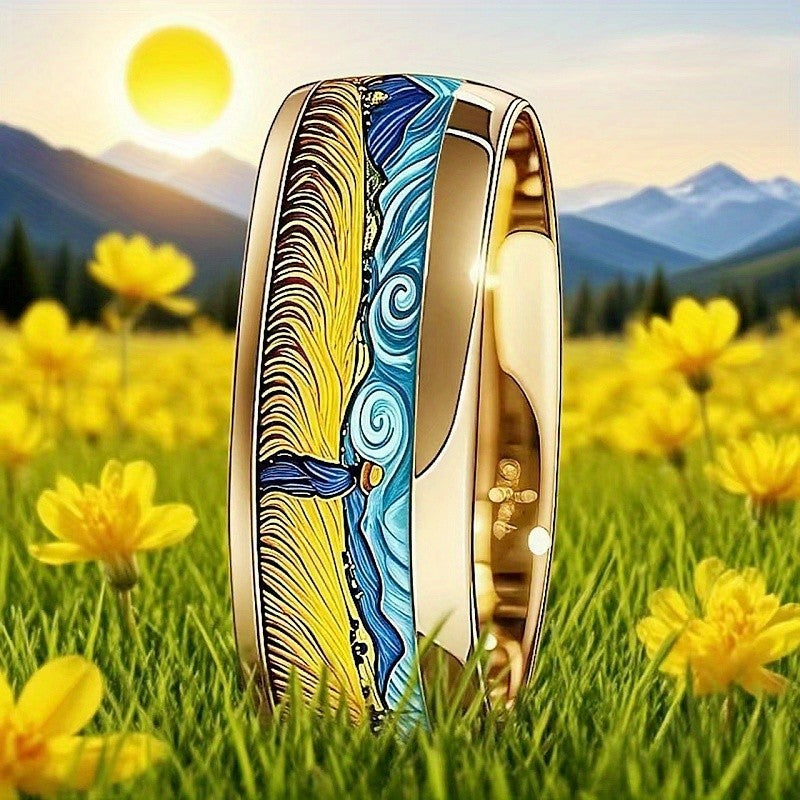 Wheat Field Landscape Ring