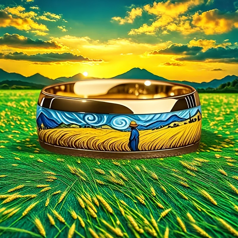 Wheat Field Landscape Ring