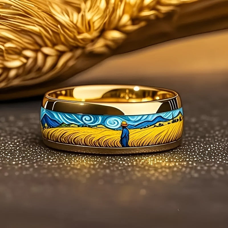 Wheat Field Landscape Ring