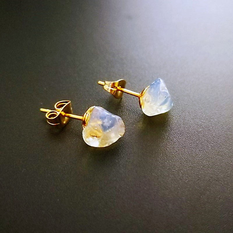 Turquoise Chip Stud Earrings