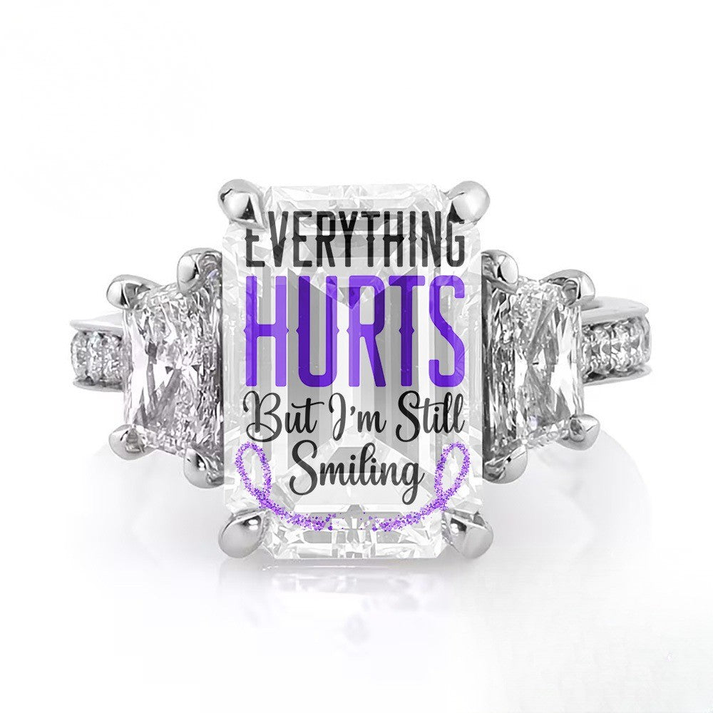 Square Crystal Resilience Ring