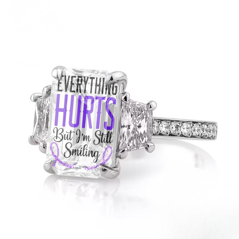 Square Crystal Resilience Ring