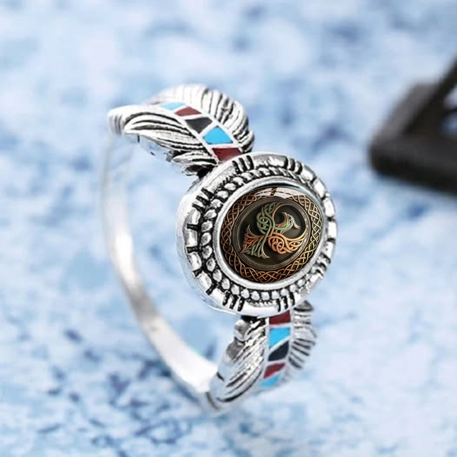 Celtic Bird Oval Ring