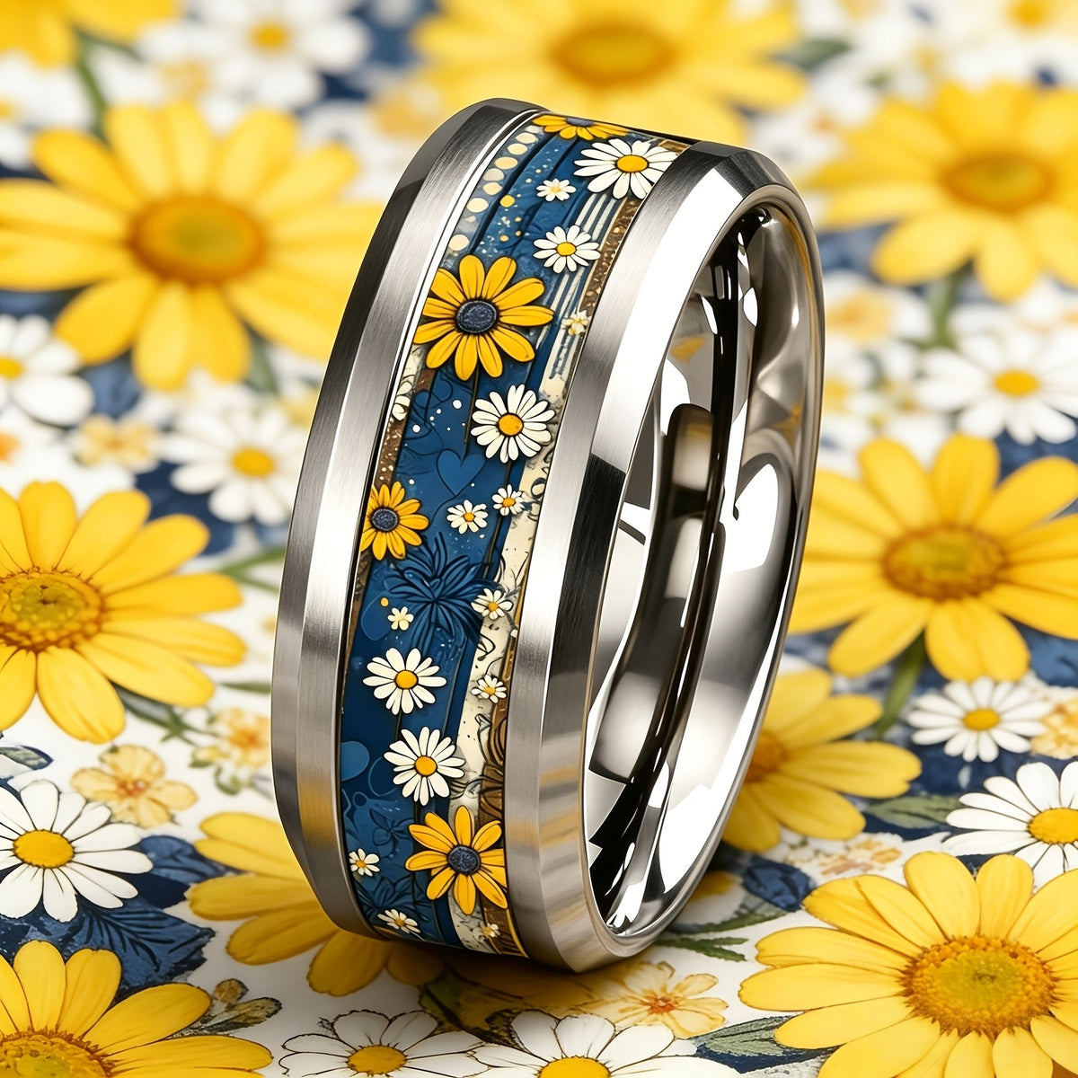 Daisy Meadow Band Ring