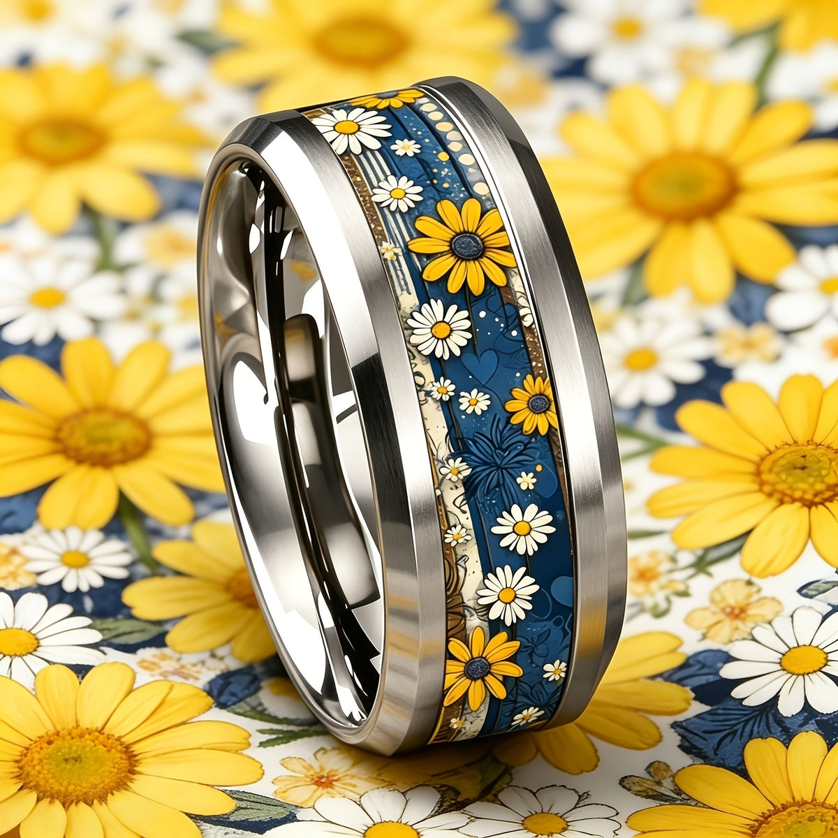 Daisy Meadow Band Ring