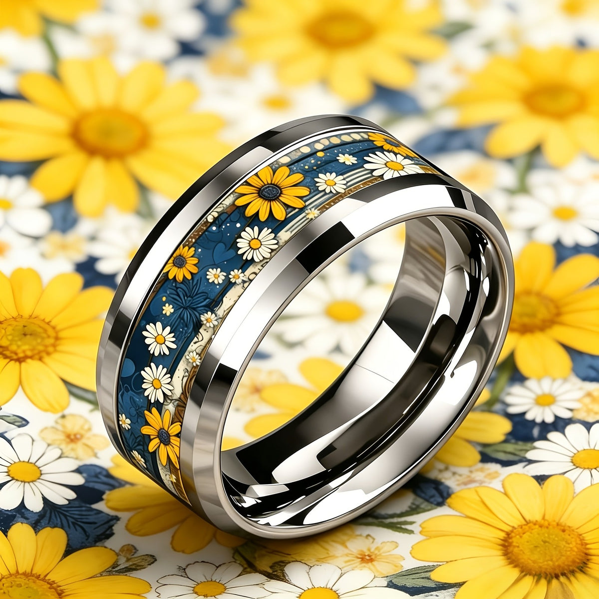 Daisy Meadow Band Ring