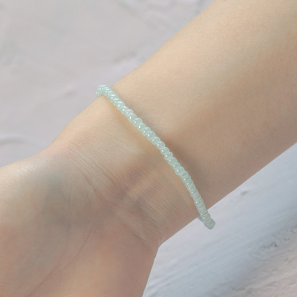Mint Stone Bar Bracelet