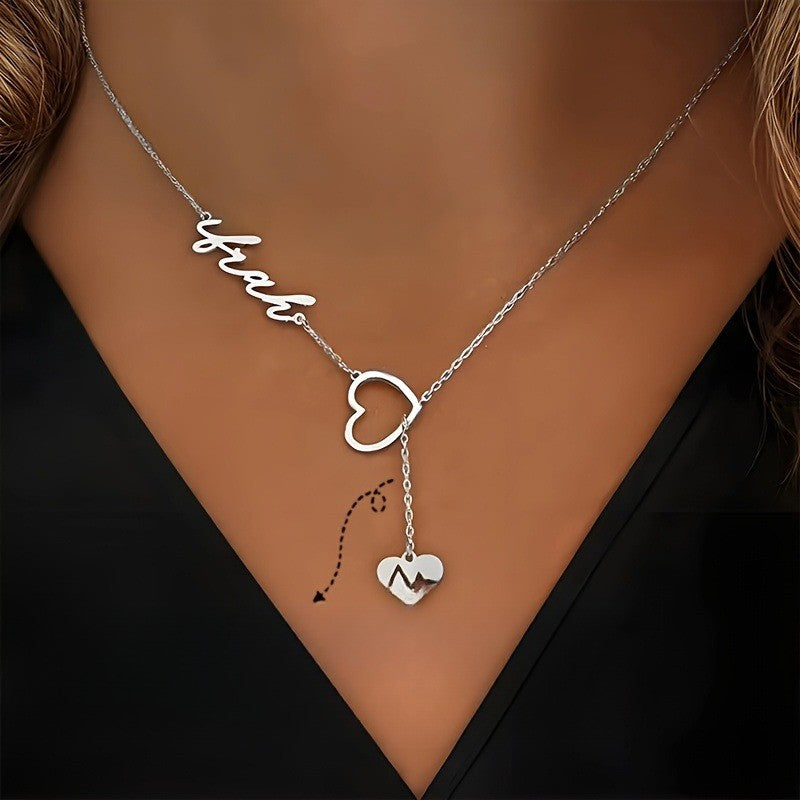 Personalized Heartbeat Name Necklace