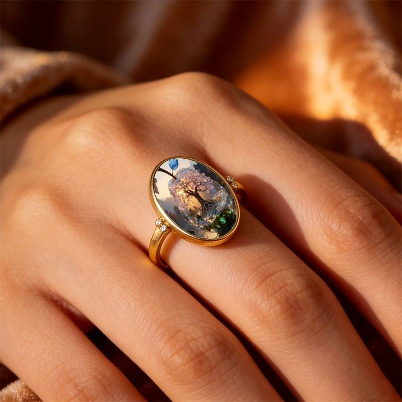 Blossom Tree Oval Ring