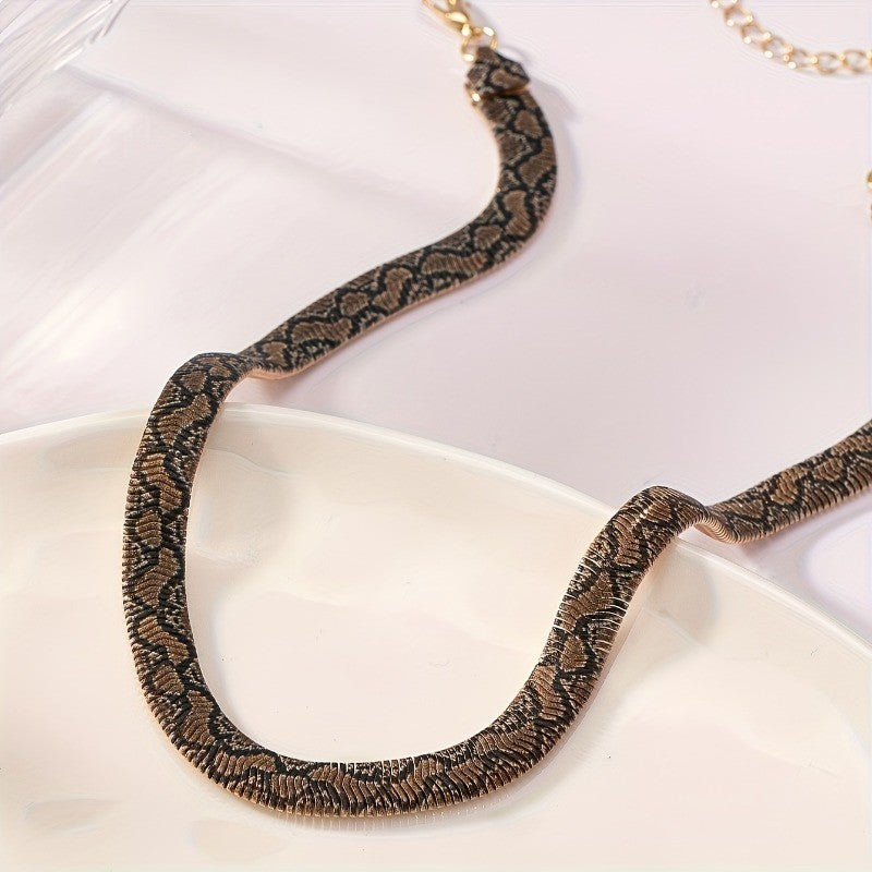 Snake Bone Chain Necklace