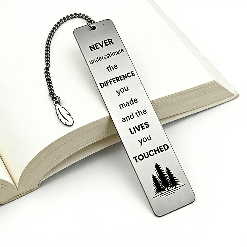 Pine Tree Engraved Bookmark