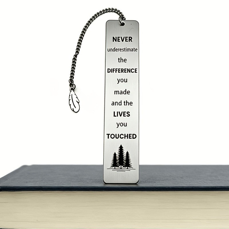Pine Tree Engraved Bookmark