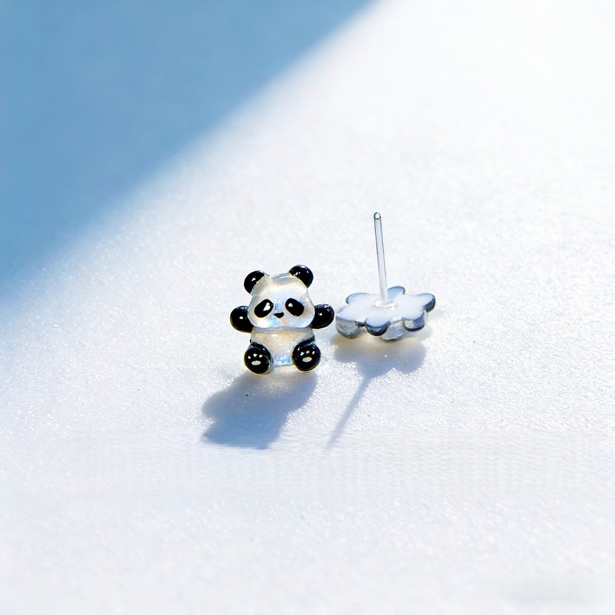 Translucent Panda Stud Earrings