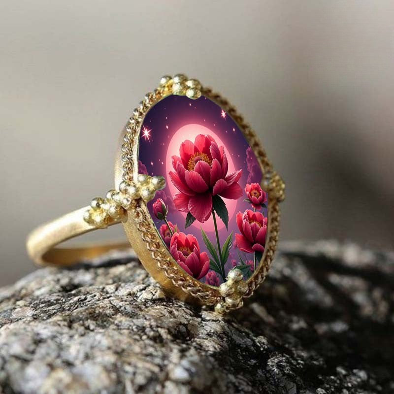 Peony Moonlight Ring