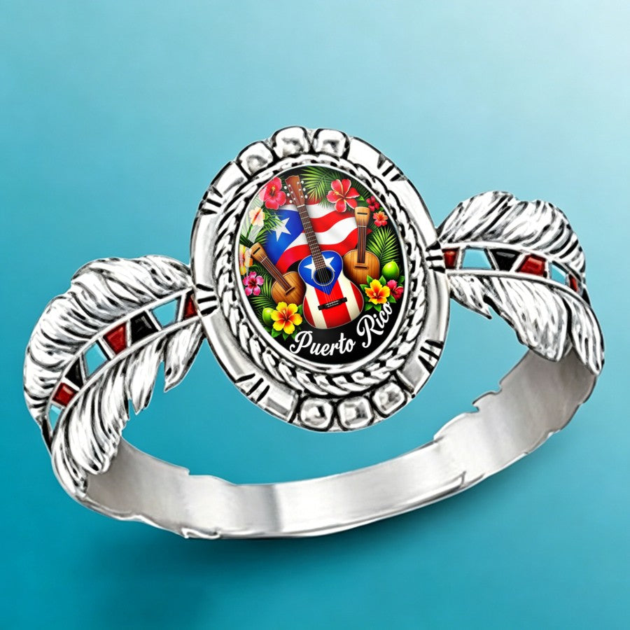 Puerto Rico Musical Oval Ring