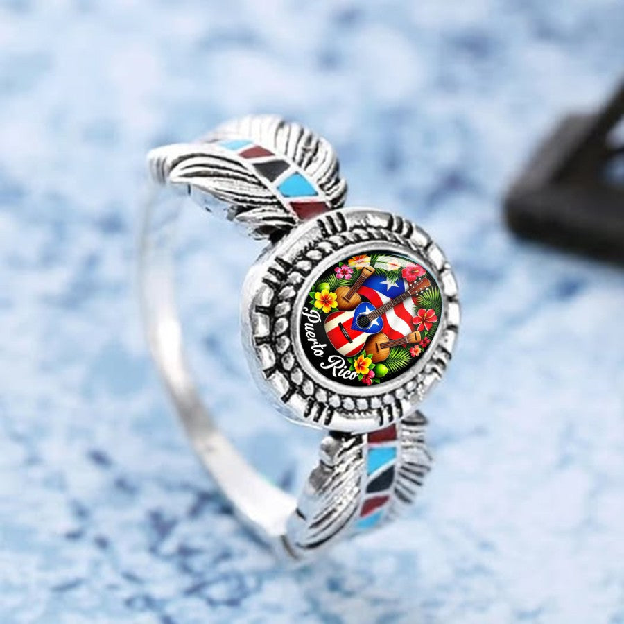 Puerto Rico Musical Oval Ring