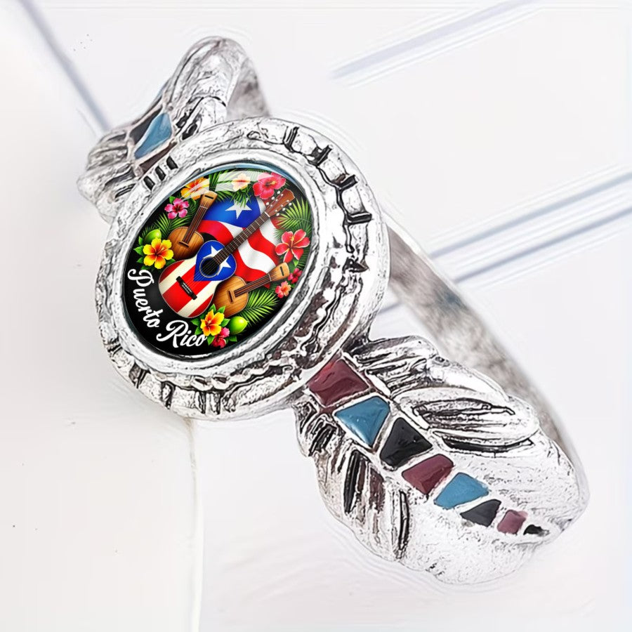 Puerto Rico Musical Oval Ring