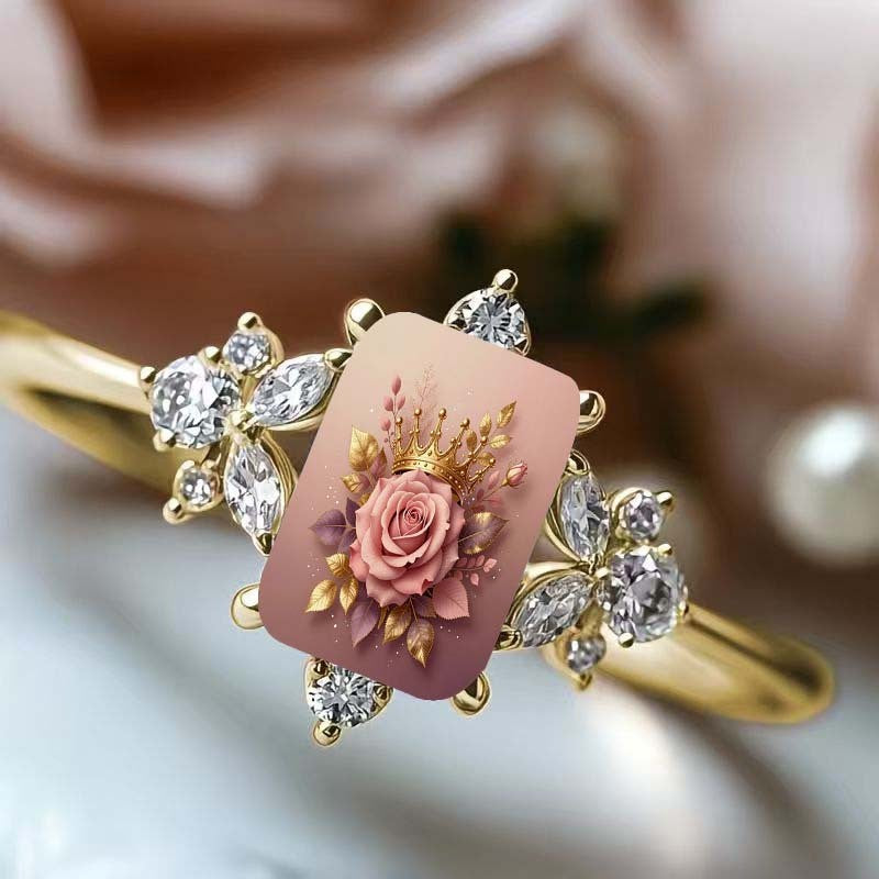 Rose Crown Statement Ring