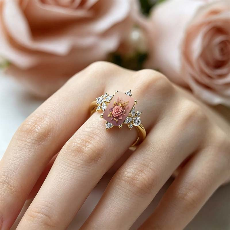 Rose Crown Statement Ring