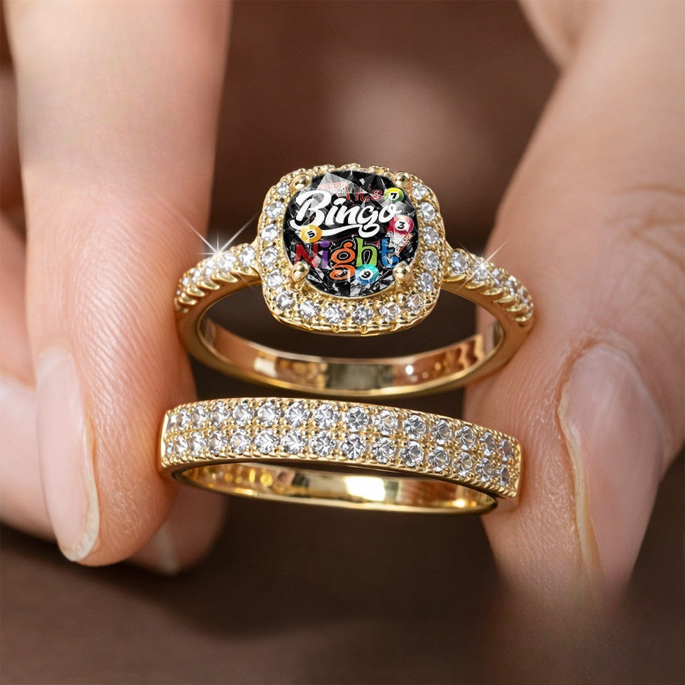 Colorful Bingo Night Ring Set