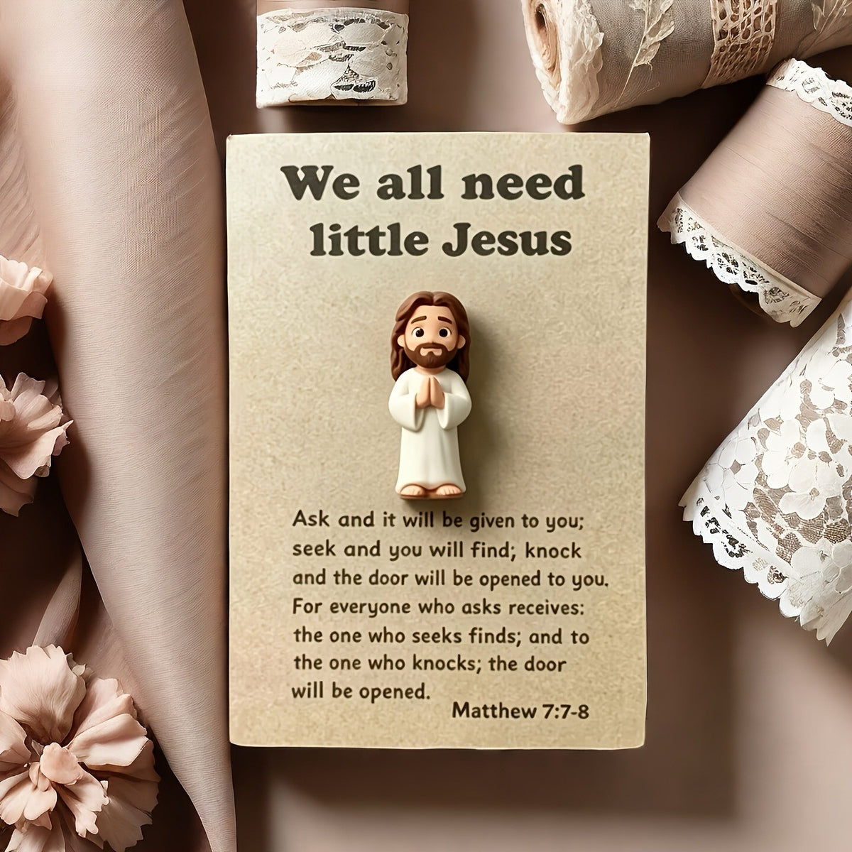 Prayer Figure Keepsake Card