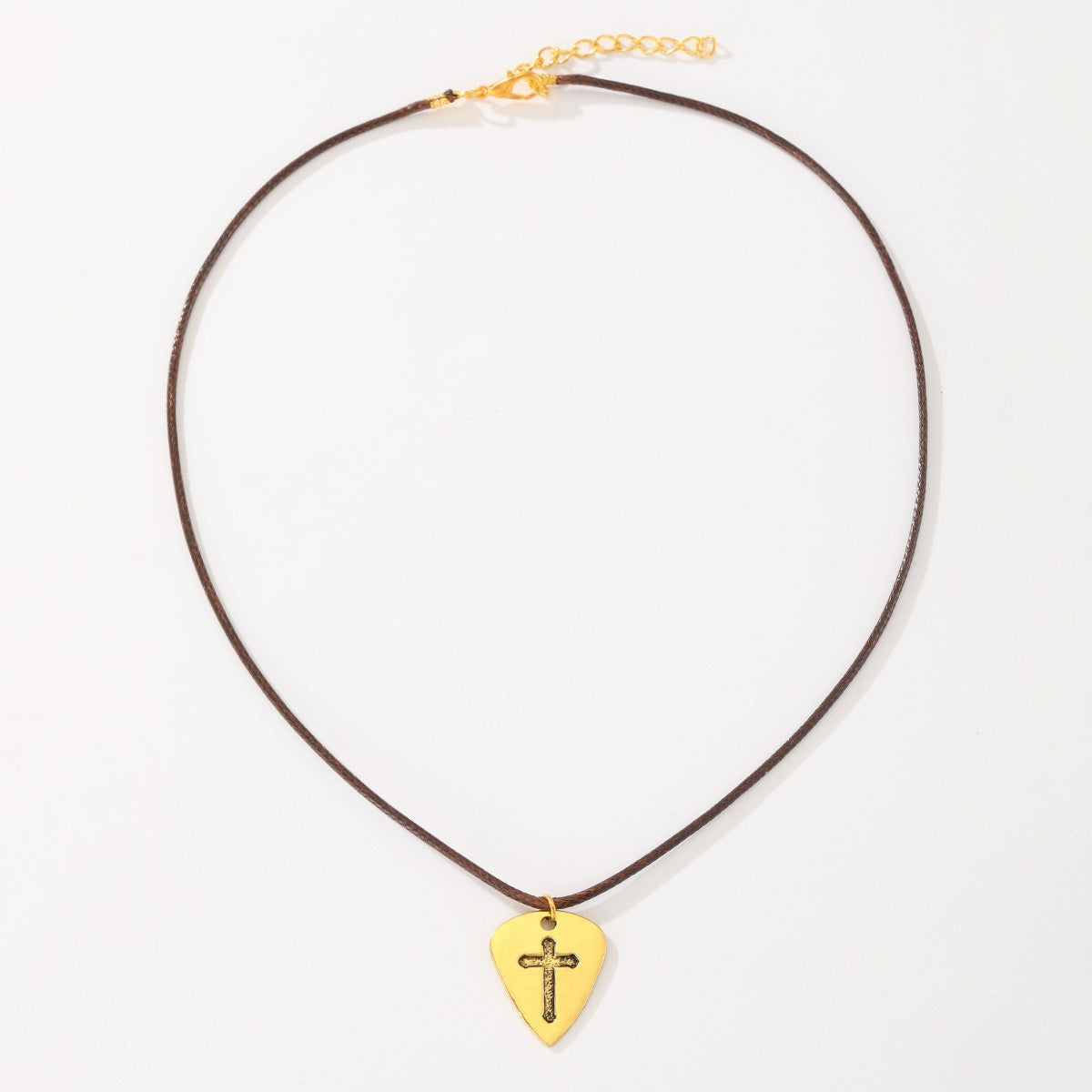 Cross Guitar Pick Necklace