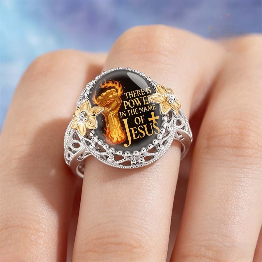 Flaming Fist Faith Ring