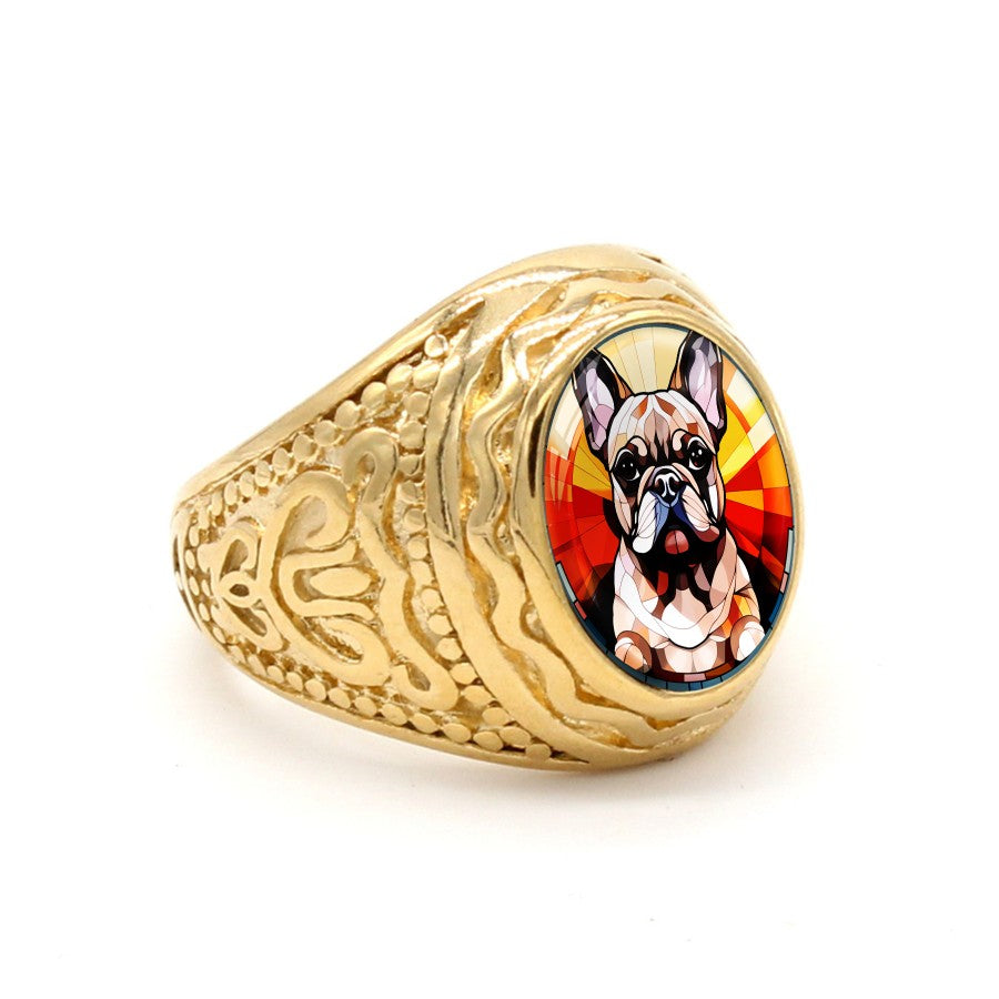 French Bulldog Statement Ring