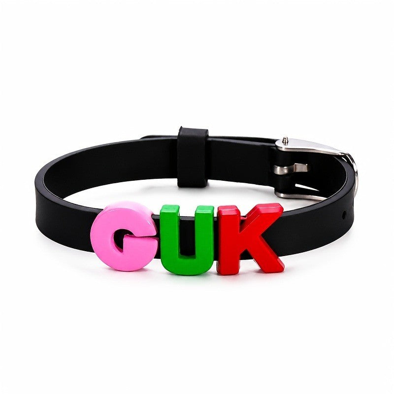 Colorful Letter Name Bracelet