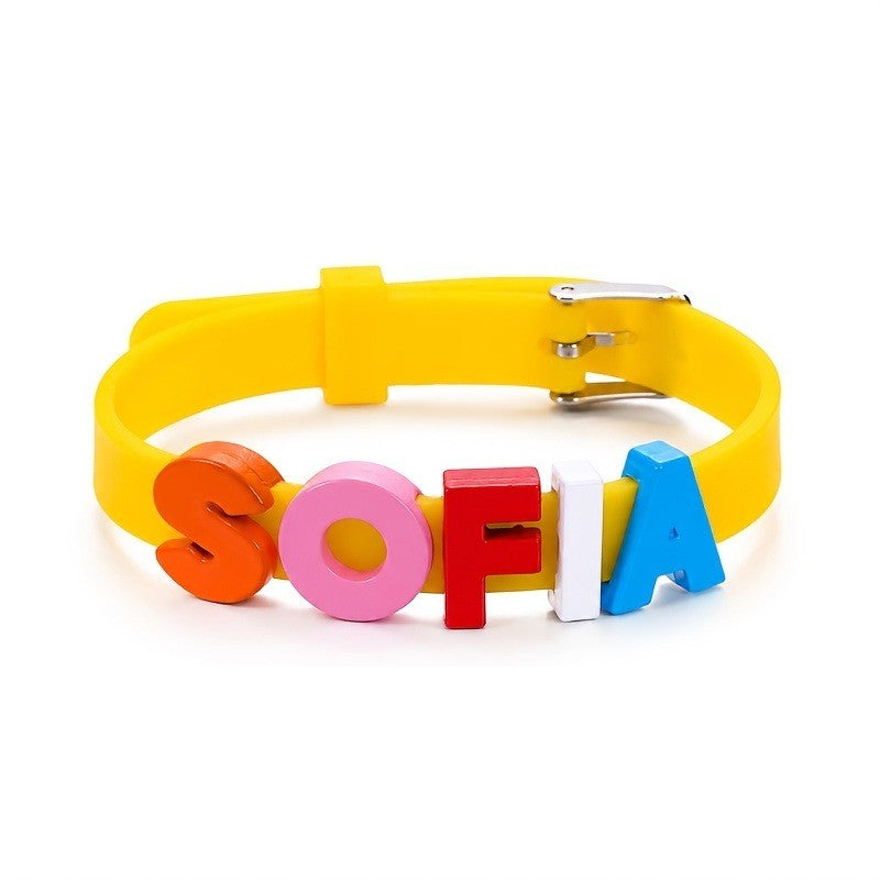Colorful Letter Name Bracelet