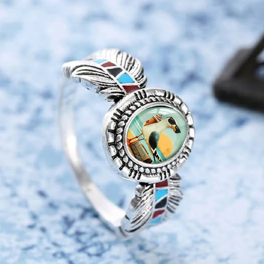 Seagull Oval Ring